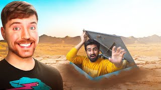 MrBeast Challenged Me To Survive 24 Hours In Underground Bunker 😱 [upl. by Adirehs]