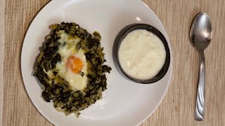 Burani me spinaq dhe veze cooking spinach albanian way [upl. by Kahl]