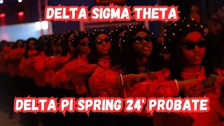 Delta Sigma Theta  Delta Pi Spring 24 Probate  Jackson State University [upl. by Eyram]