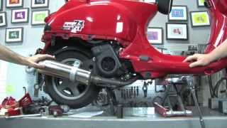 Installing a Malossi KitPolini Upgear Kit on a Vespa S 150 [upl. by Medeah671]