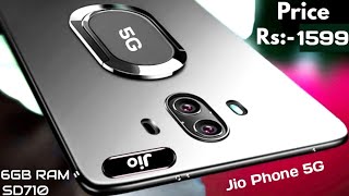 jio phone 5g launch confirm 108MP Camera 12GB Ram 256GB 6000mAh Battery Price 1500  Book now [upl. by Zetroc]