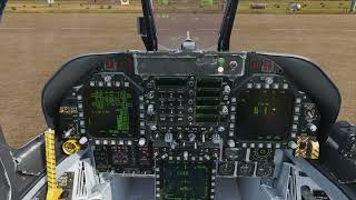 DCS F 18 Hornet slow FCS while switching FLAPS [upl. by Aklog388]