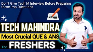 Tech Mahindra Interview Questions and Answers  How to crack Tech Mahindra Interview [upl. by Arimlede]