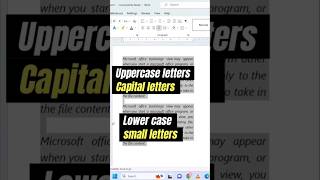 Uppercase letter amp Lower caseletterall capital letter amp all small letter shorts [upl. by Nosiram]