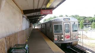 A PATCO TRAIN TO LINDENWOLD AT THE WOODCREST STATION IN CHERRY HILL [upl. by Baniaz556]