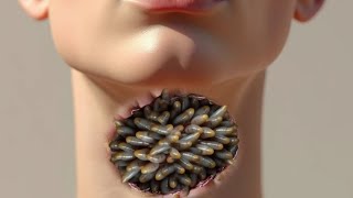 ASMR Neck Treatment Animation  ASMR Please Use Medicine For This  ASMR Insect Infected Maan [upl. by Vivianne]