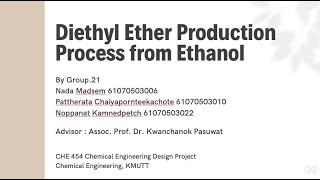 Diethyl Ether Production Process from Ethanol [upl. by Antons495]