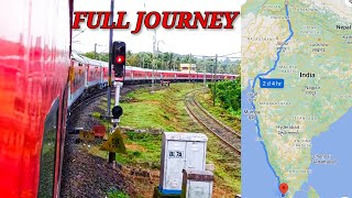 Chandigarh To Kerala Full Journey  12218 longest Sampark Kranti Express  Konkan Railway CDGKCVL [upl. by Mosi]