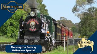 Mornington Tourist Railways Halloween Special ft K163 [upl. by Birdella]