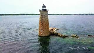 Mavic Pro  Whaleback Lighthouse Kittery Point Maine [upl. by Nauj61]