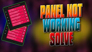 PANEL OPEN PROBLEM SOLVE 🧨 FF PANEL NOT WORKING ❤ M CORPORATION [upl. by Vern]