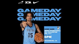 MiraCosta College vs Fullerton College Mens Basketball [upl. by Bedad]