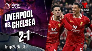 Highlights amp Goals Liverpool vs Chelsea 21  Premier League  Telemundo Deportes [upl. by Atirres]