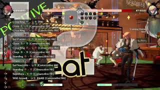 Guilty Gear Strive Giovanna combo  Counter Hit 2K midscreen GGST season 3 [upl. by Hali]