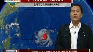 24Oras Typhoon Haiyan posibleng pumasok sa PAR sa Huwebes [upl. by Matelda]