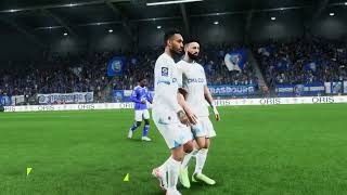 Gameplay FC 24  Strasbourg  Olympique de Marseille  Ligue 1  20242025 [upl. by Delaney350]