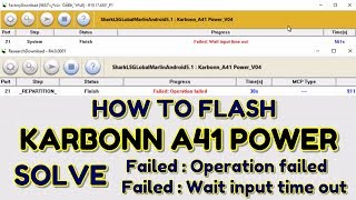 Karbonn A41 Power Flashing amp Fix Research download Failed incompatible partition  Hindi  Urdu [upl. by Ashleigh]