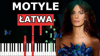 Motyle  Sylwia Grzeszczak  Piano Tutorial [upl. by Ynnaej]