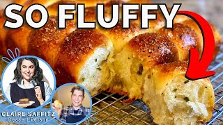 Claire Saffitzs Sour Cream amp Chive Pull Apart Rolls  Dessert Person  Recipe Test Review [upl. by Sheryle]