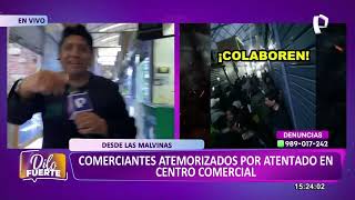 Las Malvinas comerciantes denuncian poca presencia policial en el centro comercial [upl. by Elleinaj]