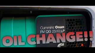 Changing The Oil On Your CUMMINS ONAN 2500 LP Generator [upl. by Dj]