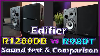 Edifier R1280DB vs R980T Sound test amp Features comparison [upl. by Blumenthal]