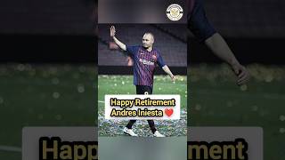 Happy Retirement Legend Andres Iniesta  Footsnipers  shorts iniesta [upl. by Nilhsa]