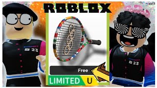 FREE Limited UGC Cara Mendapatkan Gratis Item Olympic Tennis Racket di Olympic World roblox [upl. by Cheslie]