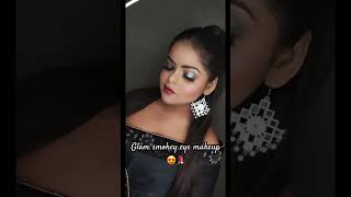 Classic sparkly glam smokey eye makeup smokeyeyemakeup glammakeup glittermakeup glittereyes [upl. by Emyle]