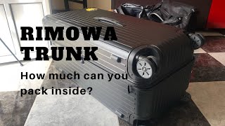 Rimowa Trunk 101L  Travel Packing Video  How much can you fit inside [upl. by Cirone910]