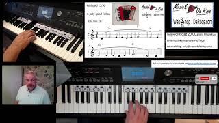 Keyboard Cursus 1120 of 50 keyboard lessons Play along Tutorial video [upl. by Wheelwright322]