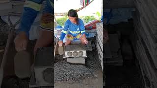 How to make hollow blocks manual type molder foryou hollowblocks foryouviral amazingrespectdiy [upl. by Tedi]