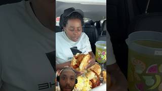 NTEG Reacts Lady Creates Monstrous Pancake amp Fried Chicken Sandwich 🥞🍗 NTEGReacts FoodGems [upl. by Giltzow114]