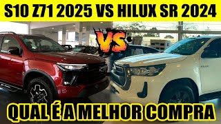 CHEVROLET S10 Z71 2025 VS TOYOTA HILUX SR 2024 QUAL É A MELHOR [upl. by Etnauq]