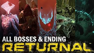 Returnal PS5  All Boss Fights amp Ending [upl. by Anehc]