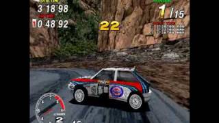 Sega Rally Championship Pro Drivin Model 2 Gameplay [upl. by Assilem]