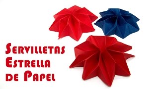 Elegante Servilleta Estrella de Papel Para Fiestas [upl. by Alvita196]