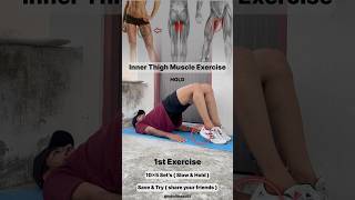 Inner Thigh muscle 🎯 fitness stretching legworkout [upl. by Lynad]