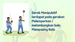 Variasi gerak dasar lokomotor nonlokomotor dan Manipulatif passing bawah permainan bola voli [upl. by Clementas]