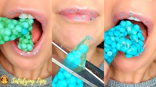 ASMR FROZEN HONEY TREND WITH MILLIONS CANDY SATISFYING CRUNCHY SOUNDS [upl. by Nealon]