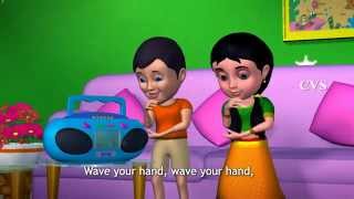 Clap Your Hands  3D Animation English Nursery rhyme for children with Lyrics [upl. by Evered]