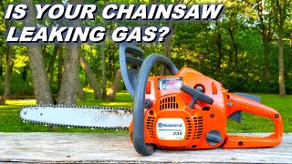 Is your chainsaw leaking gas Its probably your fuel lines [upl. by Aiksas736]