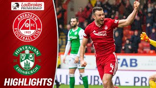 Aberdeen 31 Hibernian  Aberdeen Come From Behind to Seal Victory  Ladbrokes Premiership [upl. by Dwan931]