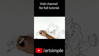 How To Draw Teen quotTenquot Goku vs Piccolo Jr Shorts [upl. by Kira]