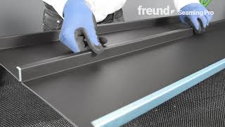 Freund Seaming Pro Creating a Single Standing Seam [upl. by Adriene890]