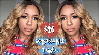 26  Sensationnel Synthetic Lace Parting Wig  TAISHA  Show N Tell  Glamourtresscom [upl. by Remle]