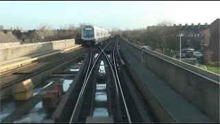 Cab ride metro Rotterdam Spijkenisse De AkkersCapelle ad IJssel De Terp 20111225 10x versneld [upl. by Aerdua630]