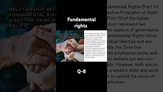 Fundamental Rights vs Directive Principles  Balancing Constitutional Provisions Q8UPSC Polity [upl. by Nalon404]