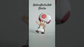 Custom Blender Shader Test blender blender3d mario toad nintendo animation [upl. by Giordano]