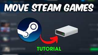 How to Move Steam Games to Another Hard Drive Step By Step Tutorial [upl. by Kcirtap295]